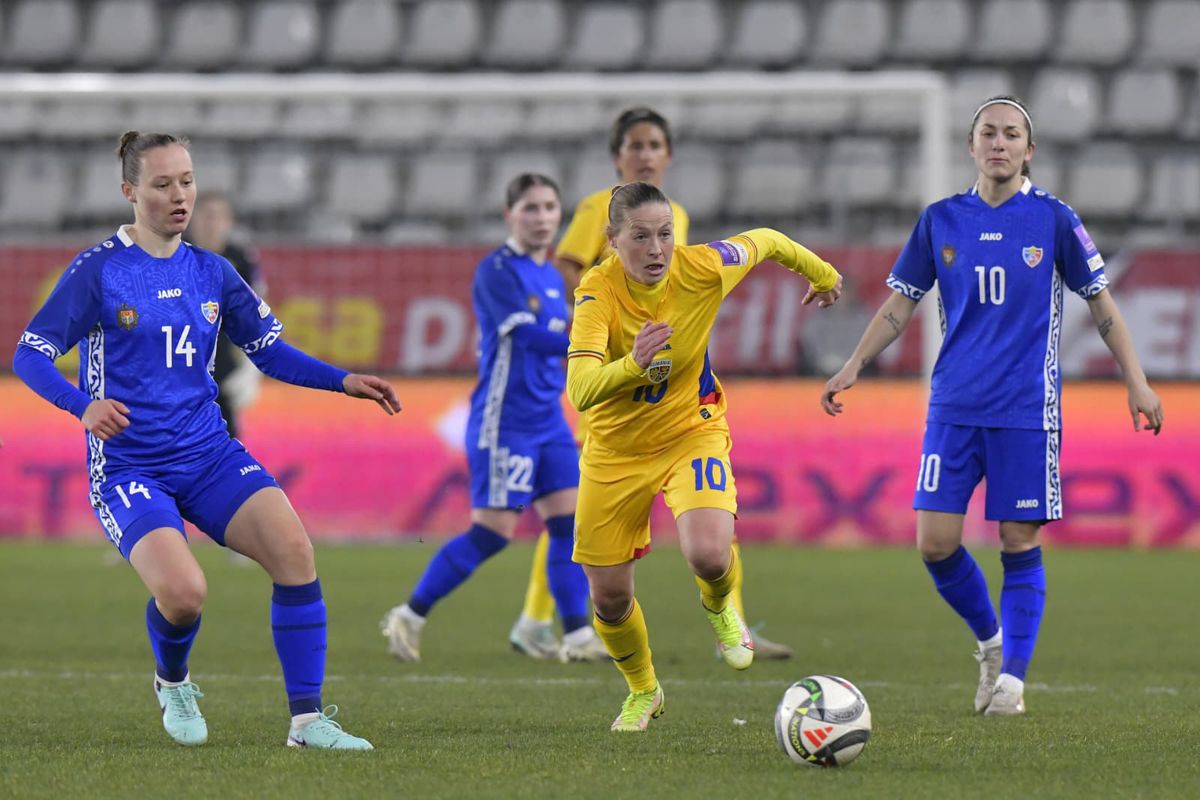 România - Moldova, în preliminarii CM la fotbal feminin