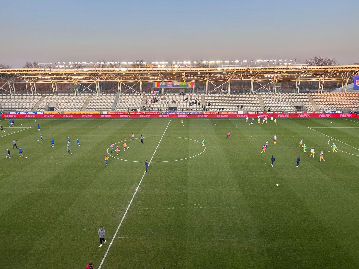 România - Moldova, la fotbal feminin, înainte de meci