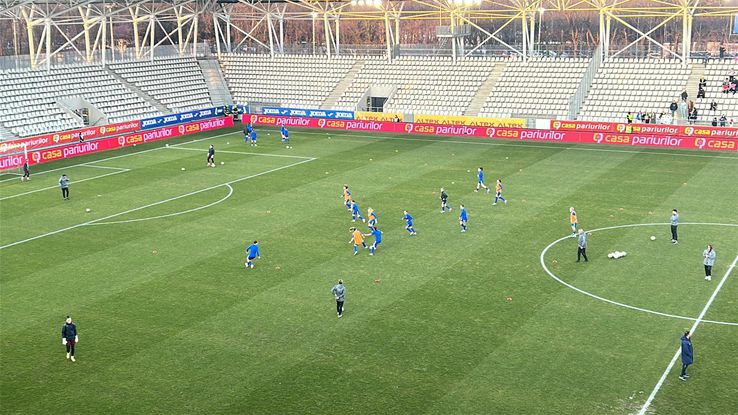 România - Moldova, la fotbal feminin, înainte de meci/ foto: Laura Șoica (GSP)