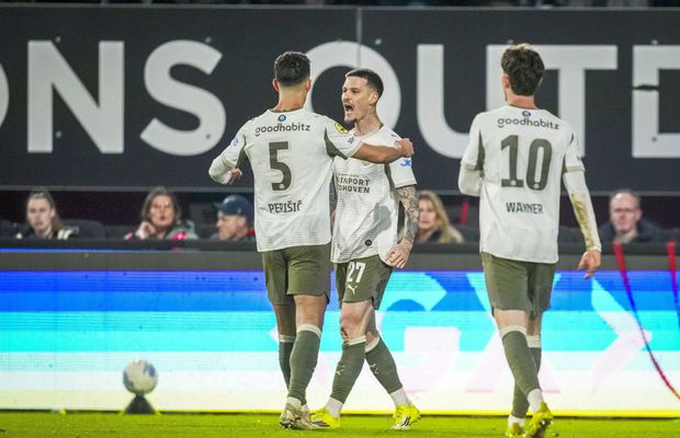 Dennis Man, gol frumos în Nijmegen - PSV » Românul a greșit apoi la reușita decisivă și a părăsit Cupa Olandei