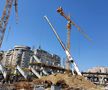 GALERIE FOTO Nu s-a oprit munca! Imagini de senzație de la stadioanele Steaua, Arcul de Triumf și Rapid