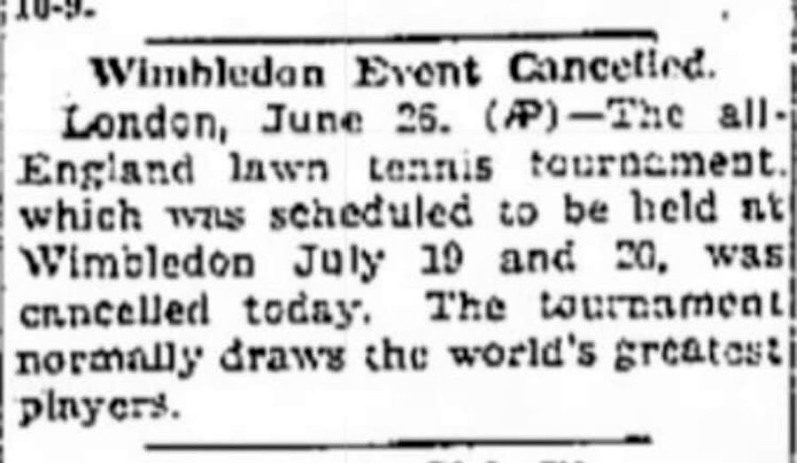 Ce ironic! SW19, anulat de COVID-19 + amintirea tristă a celui mai prestigios turneu: cum au bombardat naziștii Centre Court în 1940