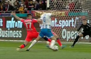 A fost penalty la duelul Cristea - Ivan din FCSB - CSU Craiova? Ce arată reluările fazei