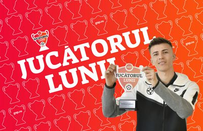 Octavian Popescu, „Jucătorul lunii martie”! Cum s-a votat + Declarațiile mijlocașului de 19 ani: „Un trofeu important pentru mine și cariera mea”