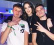 Maria Popescu împreună cu Nicolas și Ianis Hagi. Foto: Instagram