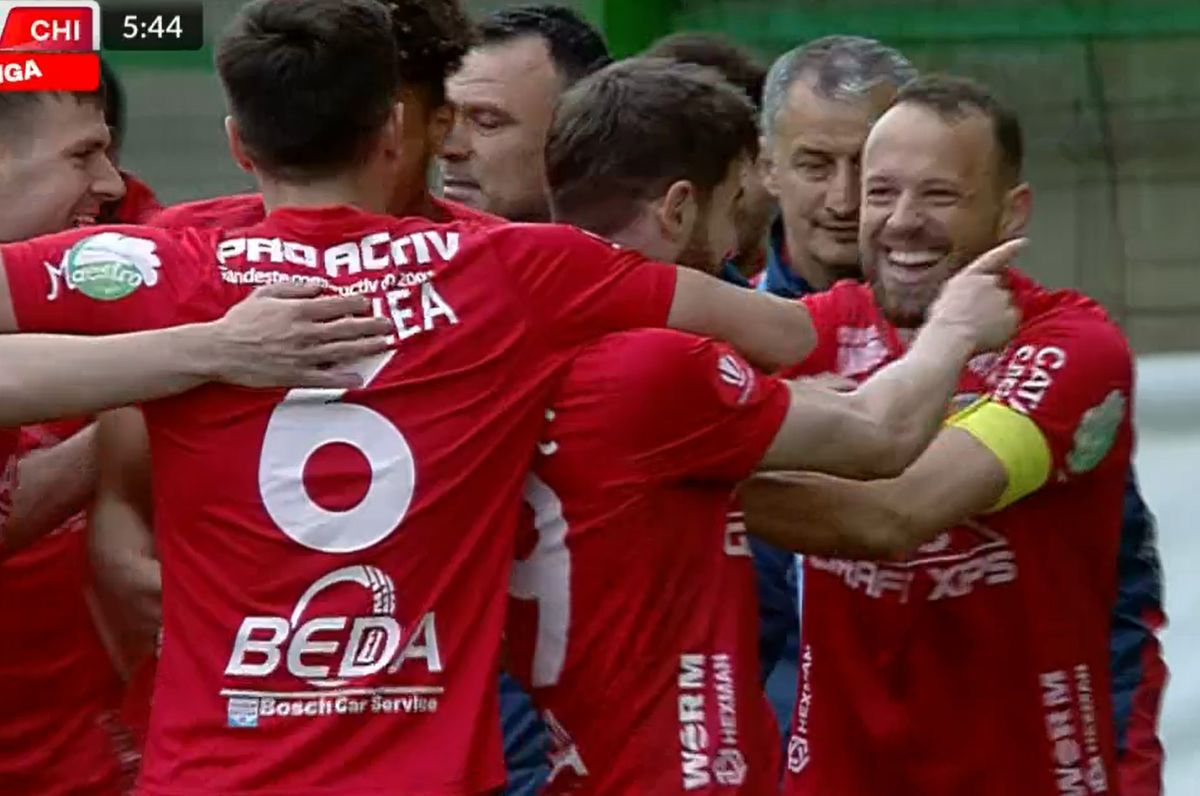 Fază bizară în Mioveni - Chindia » Chivulete a anulat un gol după 5 minute de analiză în camera VAR! Ce a descoperit