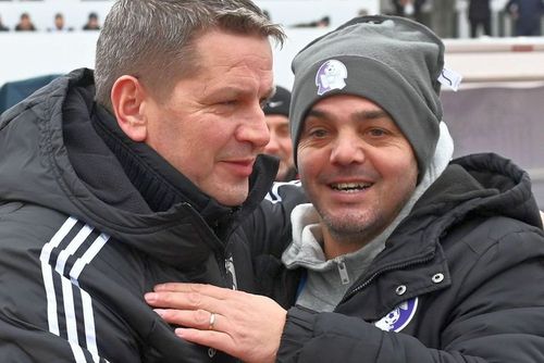 Constantin Schumacher (dreapta), fost antrenor FC Argeș