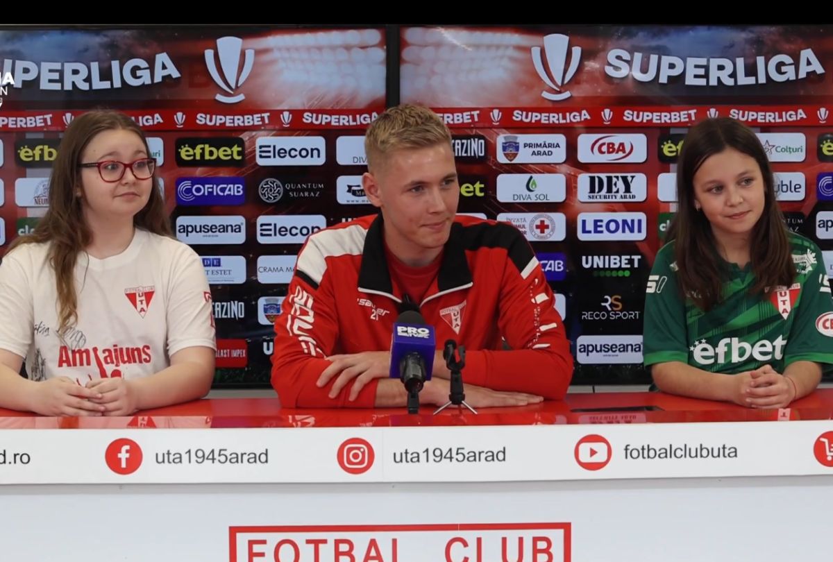 „Ce faceți, mă?” » Mircea Rednic, „flancat” de copii la conferința de presă