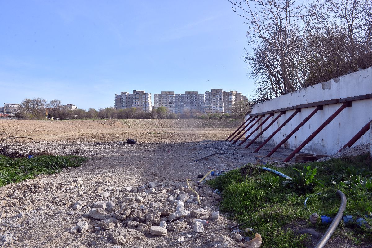 Șantier stadion Constanța - imagini surprinse de GSP pe 31 martie 2024, în istoricul oraș de lângă malul Mării