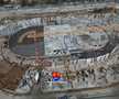 Arena multifuncțională din inima orașului capătă contur » Imaginile spectaculoase surprinse azi pe șantier