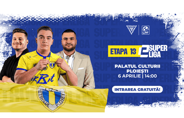 eSuperliga ajunge la Ploiești pentru a treisprezecea etapă din campionatul virtual de fotbal