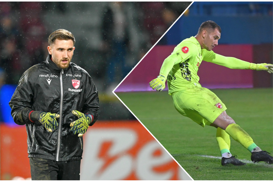 Alex Roșca sau Adnan Golubovic, cine ar trebui să apere poarta lui Dinamo? Cifrele spun totul: diferență șocantă la un capitol