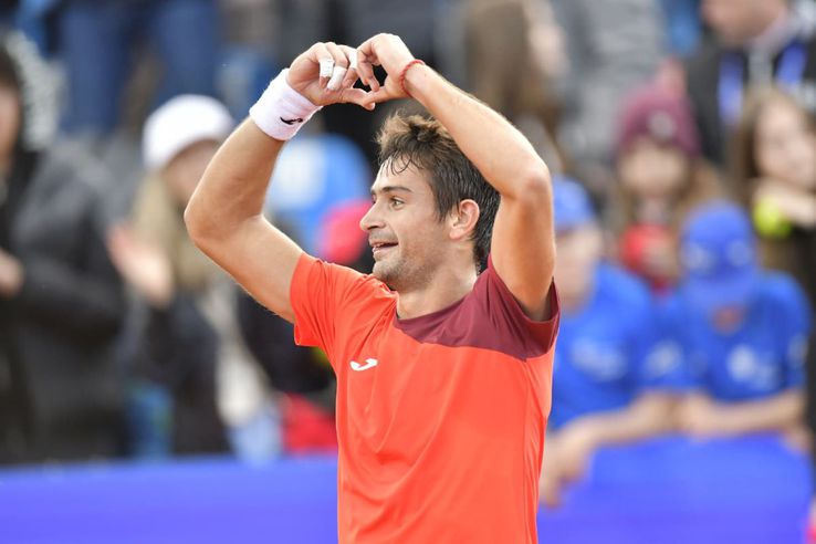 Mariano Navone în „sfertul” cu Alex Molcan la Țiriac Open Foto: Cristi Preda