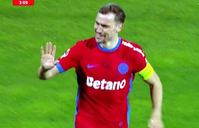 Darius Olaru, gol superb la meciul 250 pentru FCSB