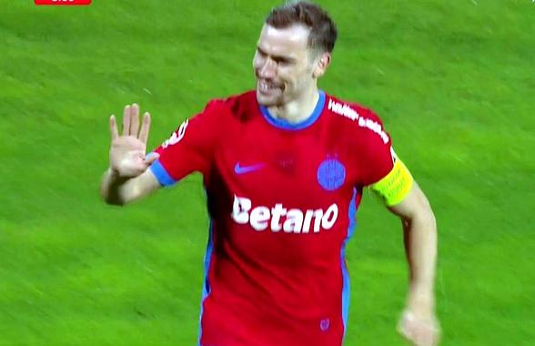 Darius Olaru, gol superb la meciul 250 pentru FCSB