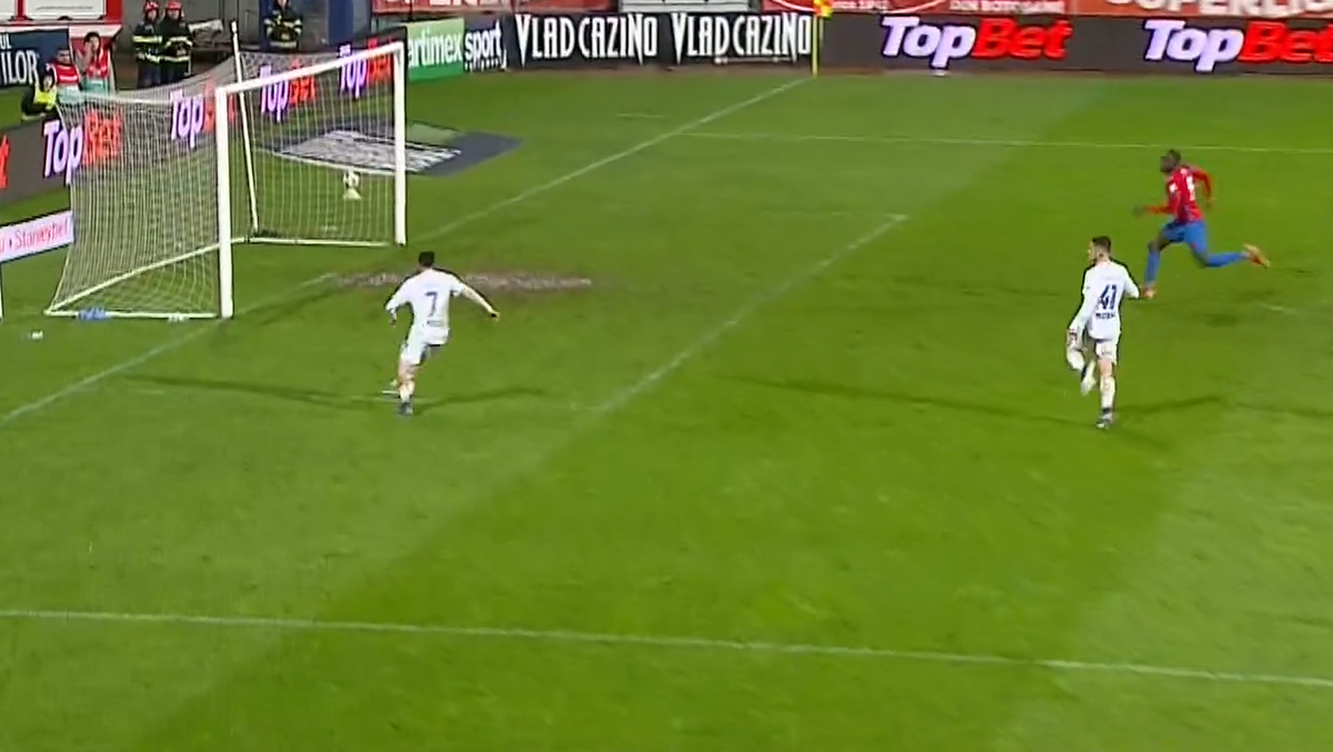 Marius Croitoru a început să danseze după golul de 3-2 din Botoșani - FCSB! Gafă ca la „județeană”