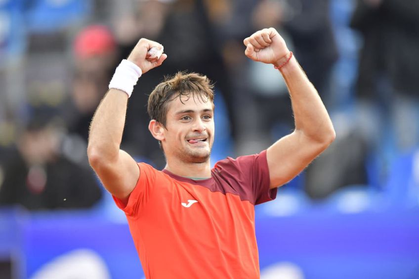 Mariano Navone în „sfertul” cu Alex Molcan la Țiriac Open Foto: Cristi Preda