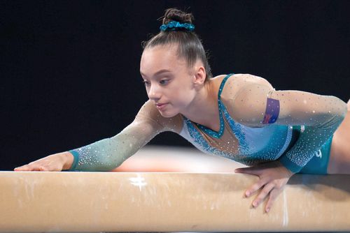 Australianca Elena Chipizubov, la Cupa Mondială de Gimnastică din 2019, de la Melbourne // foto: Imago