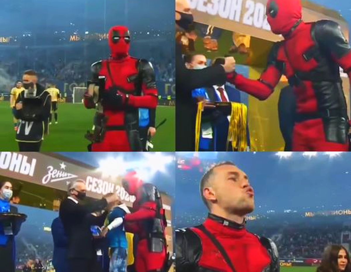 Deadpool a ridicat trofeul de campioană pentru Zenit! Cum a ales Dzyuba costumul: „Avem asta în comun”