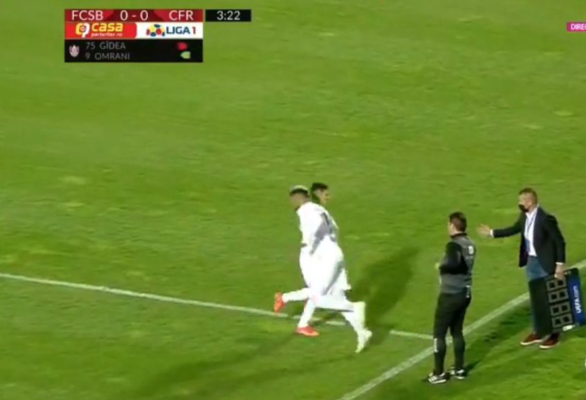 Atmosferă încinsă la CFR » Scos în minutul 4, Gîdea s-a dus direct la vestiare! Înlocuitorul său a fost și el schimbat