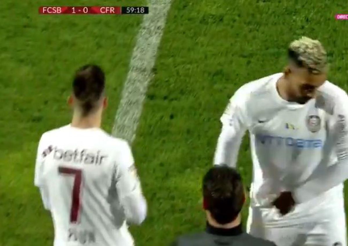 Atmosferă încinsă la CFR » Scos în minutul 4, Gîdea s-a dus direct la vestiare! Înlocuitorul său a fost și el schimbat
