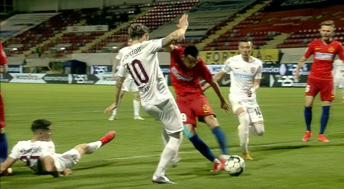 Penalty neacordat în FCSB - CFR Cluj! Verdictul categoric al lui Ion Crăciunescu + reacția lui Deac