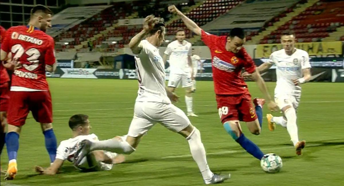 Penalty neacordat în FCSB - CFR Cluj! Verdictul categoric al lui Ion Crăciunescu + reacția lui Deac