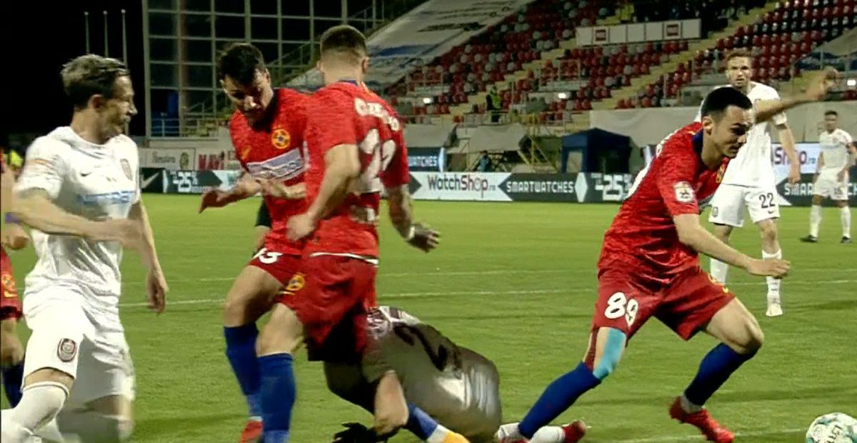 Penalty neacordat în FCSB - CFR Cluj! Verdictul categoric al lui Ion Crăciunescu + reacția lui Deac