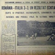 Ziarul Sportul de pe 18 iunie 1972, după România - Italia, 3-3