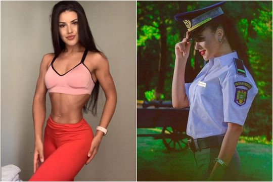 Luiza Ciuclea a renunțat la poliție și a devenit culturistă. Foto: Instagram @luiza_ciuclea