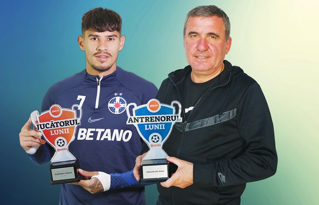 „Regele” și creația lui! » Florinel Coman a fost ales „Jucătorul lunii aprilie”, iar Gheorghe Hagi - „Antrenorul lunii”! Cum s-a votat