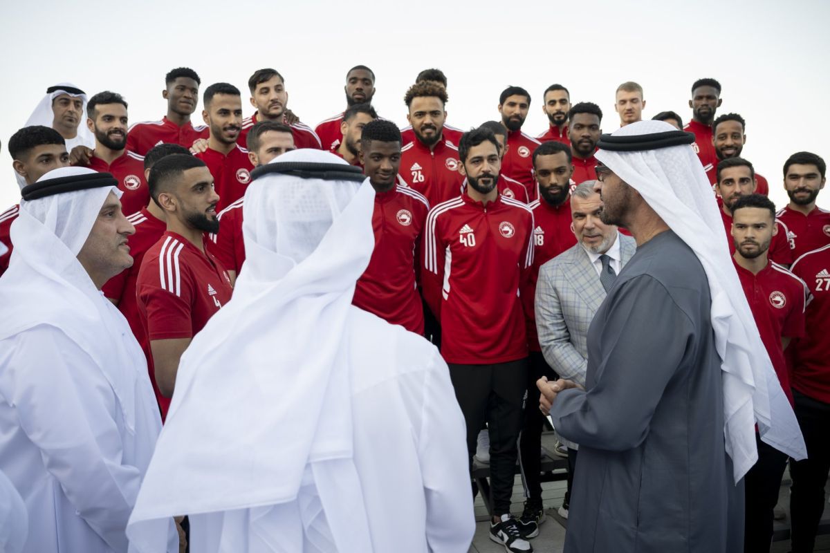 Olăroiu și Al Sharjah, primiți de șeful țării, după câștigarea Cupei Președintelui din Emiratele Arabe Unite