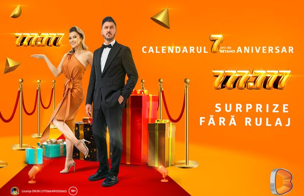 Trăiește vibe-ul distracției aniversare cu 777.777 lei cash
