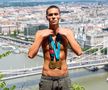David Popovici și medaliile cucerite anul trecut, la Budapesta / FOTO: Raed Krishan