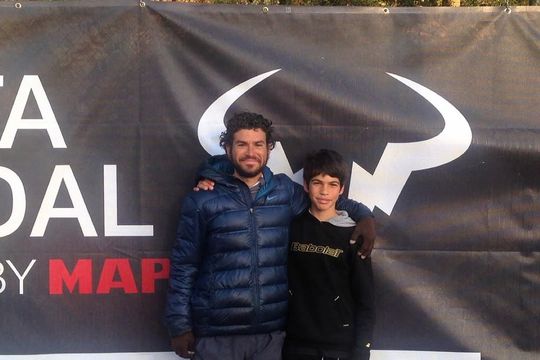 Carlos Alcaraz și primul său antrenor, Carlos Santos Foto: Instagram