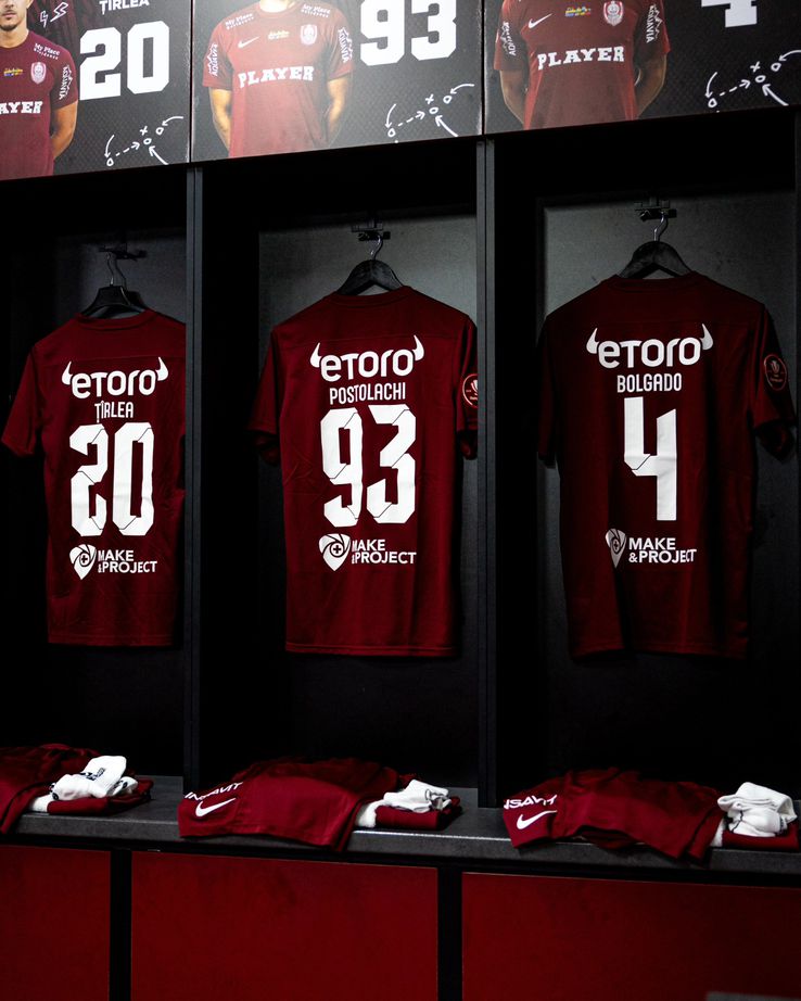 CFR Cluj - U Cluj, imagini înaintea partidei, foto: Facebook @CFR Cluj