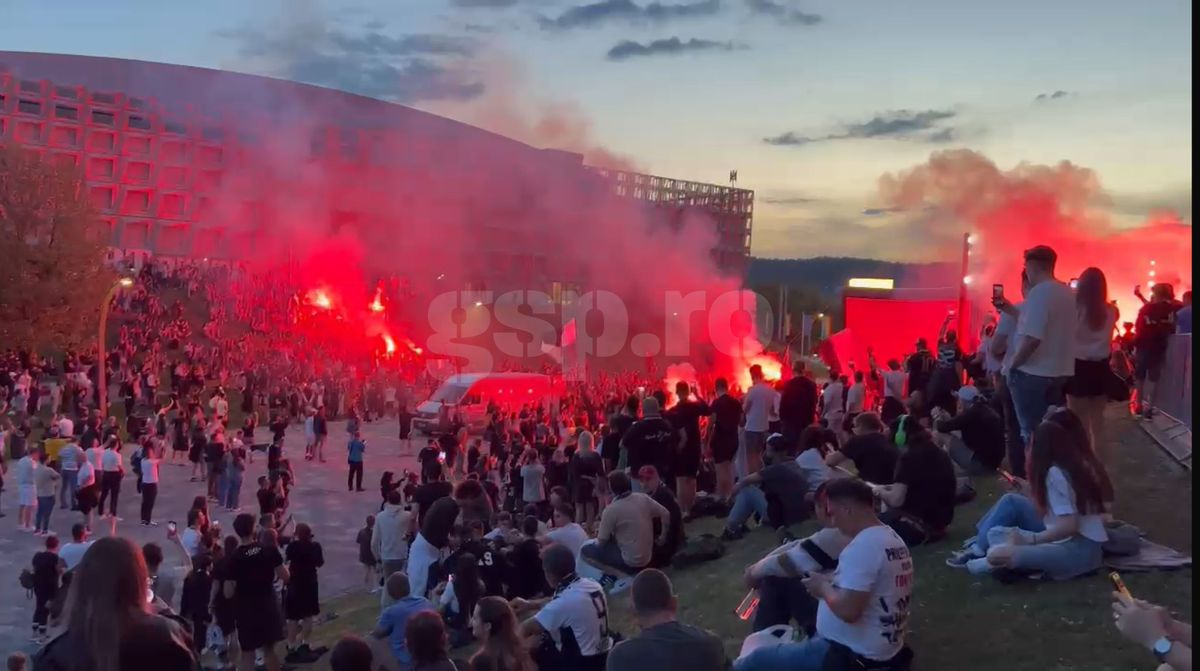 Fanii lui U Cluj s-au ținut de cuvânt! Imagini SENZAȚIONALE surprinse de GSP în timpul derby-ului cu CFR: unde s-a strâns galeria