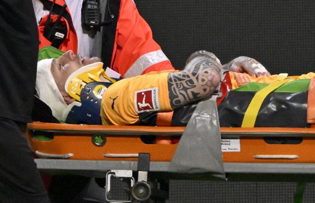 Scene șocante la Heidenheim! » Portarul Kevin Muller și-a pierdut cunoștința după o lovitură primită în cap de la Sissoko. Un coleg i-a salvat viața!