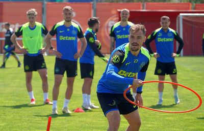 Back în business! Cum a fost surprins Darius Olaru la antrenamentul FCSB-ului