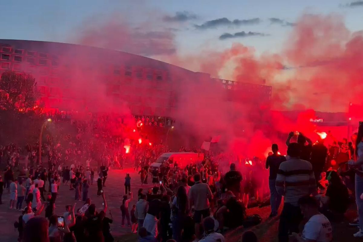 Fanii lui U Cluj s-au ținut de cuvânt! Imagini SENZAȚIONALE surprinse de GSP în timpul derby-ului cu CFR: unde s-a strâns galeria