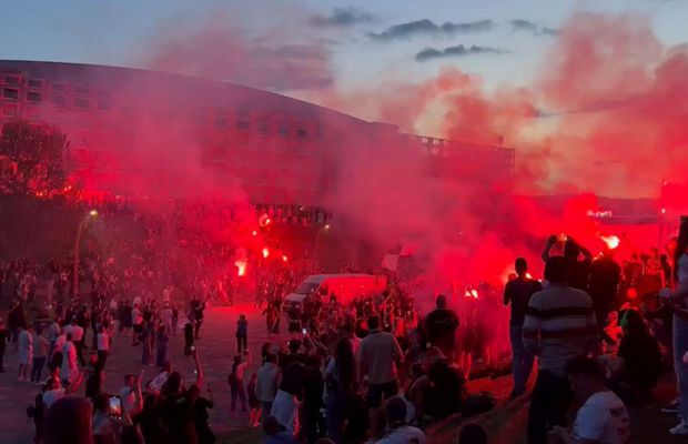 Fanii lui U Cluj s-au ținut de cuvânt! Imagini SENZAȚIONALE surprinse de GSP în timpul derby-ului cu CFR: unde s-a strâns galeria