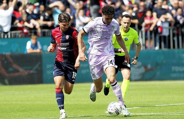 Cu Răzvan Marin titular și cu Florinel Coman introdus pe final, Cagliari pierde în Serie A