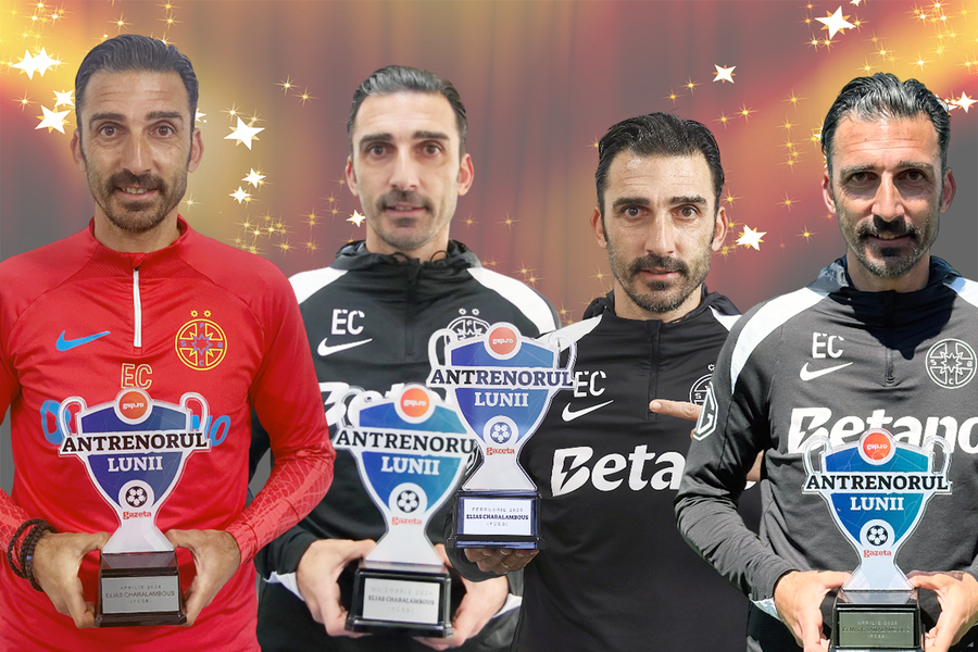 Trofeele lui Elias: aprilie și noiembrie 2024, februarie și aprilie 2025 Elias Charalambous, „Antrenorul lunii aprilie 2025” » Interviu EXCLUSIV pentru GSP: „Nu se știe niciodată cât timp stă un antrenor la o echipă. Dumnezeu știe!”