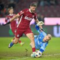 Edvinas Gertmonas, portarul lui U Cluj (dreapta) // FOTO: Imago Images