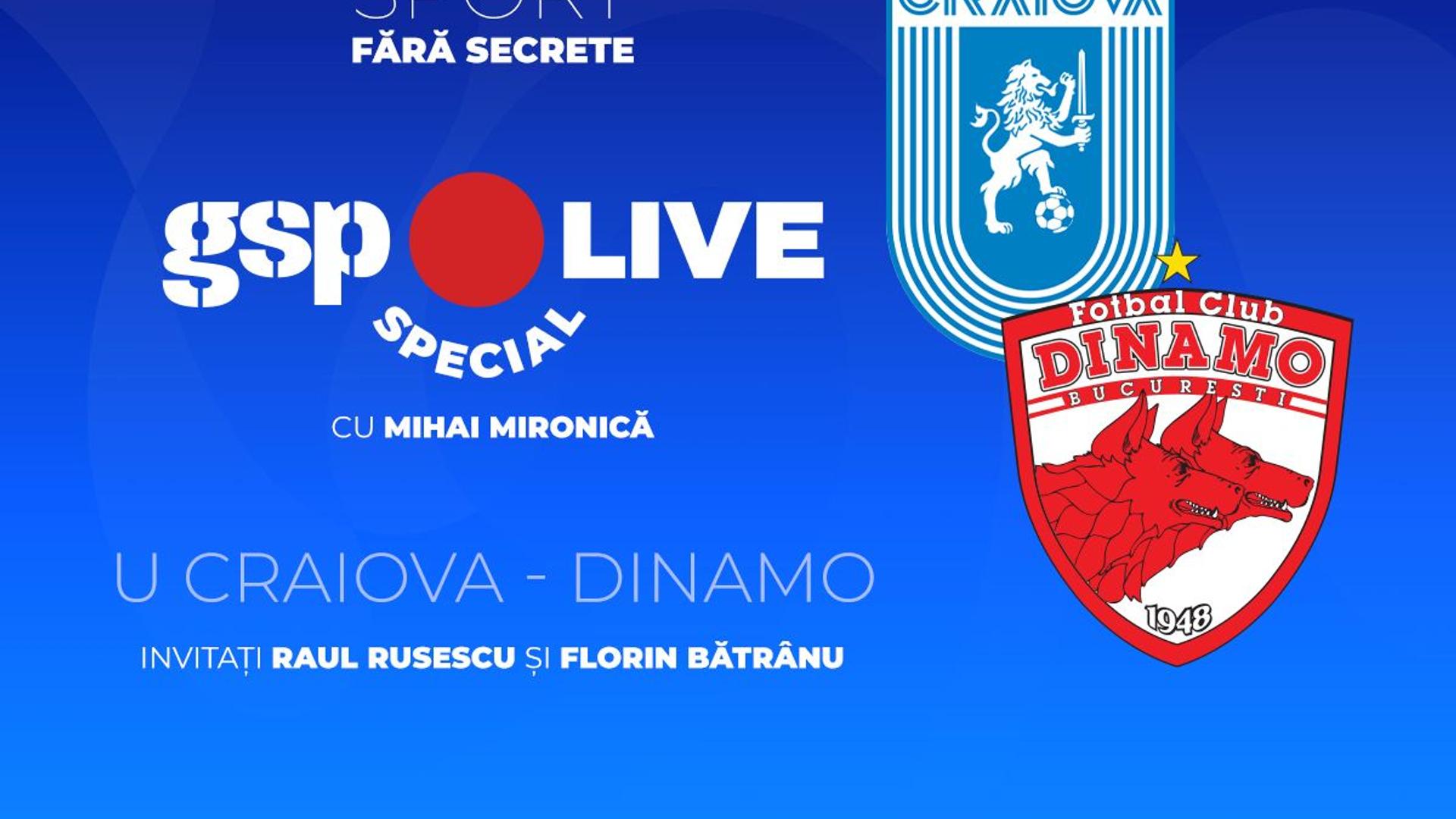 Raul Rusescu și Florin Bătrânu discutând în studioul GSP Live Special despre meciul Universitatea Craiova Dinamo, analiză fotbalistică. | sursa foto: Gazeta Sporturilor