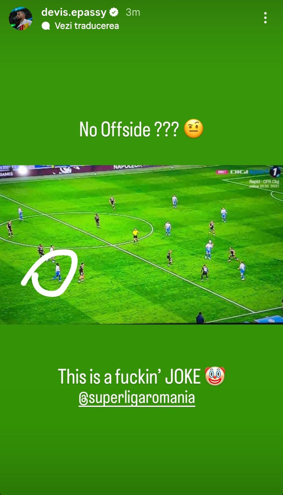 „Fu**ing JOKE!” » Jucătorii lui Dinamo au răbufnit după eroarea evidentă de arbitraj din Bănie