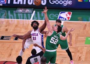 După 44 de ani, Philadelphia 76ers a învins-o pe Boston Celtics într-o serie de playoff! Joel Embiid și Tyrese Maxey, prestații grozave în celebra TD Garden