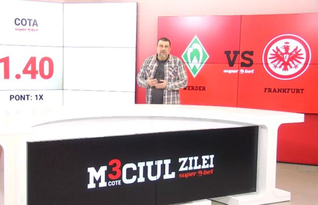 Meciul Zilei. Am pregătit 3 ponturi pentru Werder - Frankfurt, un duel ce se anunță echilibrat