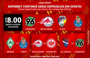 La Superbet surprizele se țin în lanț! Ai parte de cele mai profitabile pariuri SuperCombo și de SuperDueluri Fantezie!