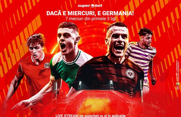 Dacă e miercuri, e Germania! 7 SuperMeciuri din primele trei ligi, la care ai SuperCote și Live Stream